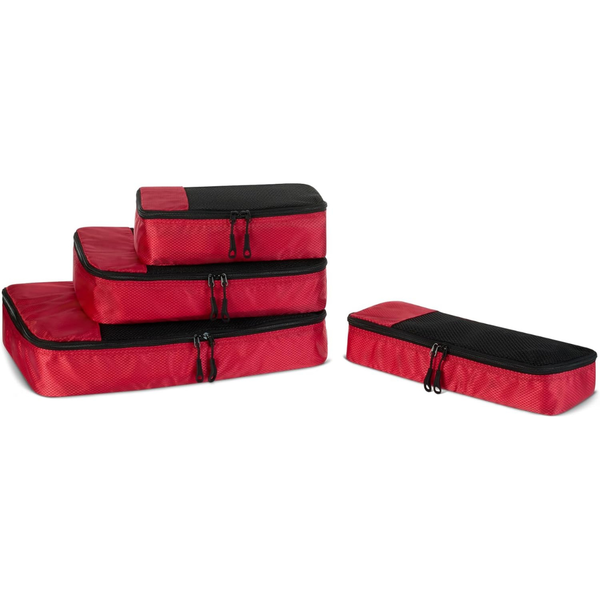 4-Piece Amazon Essentials Travel Organizer Packing Cubes