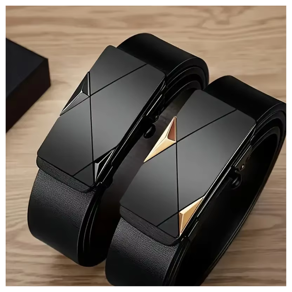 Men's Stylish PU Leather Belt With Automatic Buckle