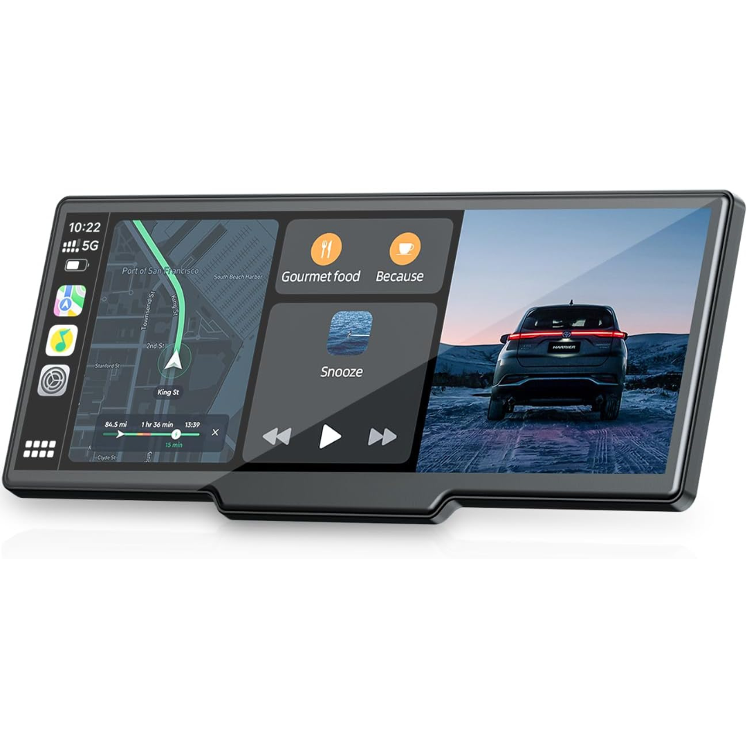 Topexplore 9.26 Carplay Screen W/ 2.5K Dash Cam & 1080P Backup Camera