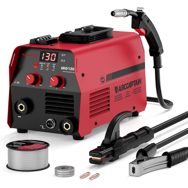 Arccaptain 130A 3-in-1 110V MIG Welder Machine