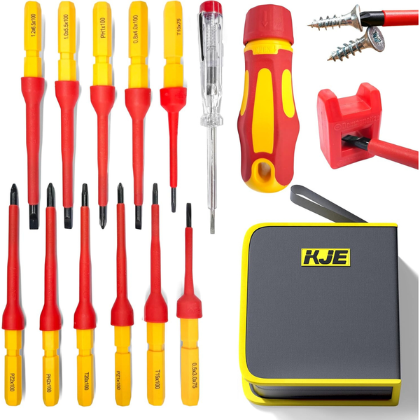 13-Piece KJE 1000V Insulated Screwdriver Set