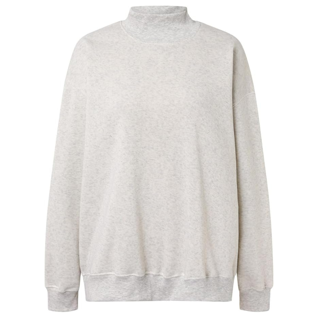 Women's Pullover Long Sleeve Mock Neck Sweatshirt