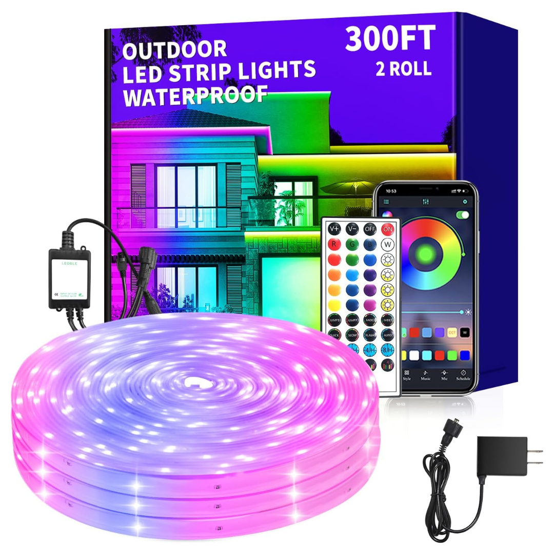 300FT Vimeepro Outdoor LED Strip Lights (2 Rolls Of 150ft)