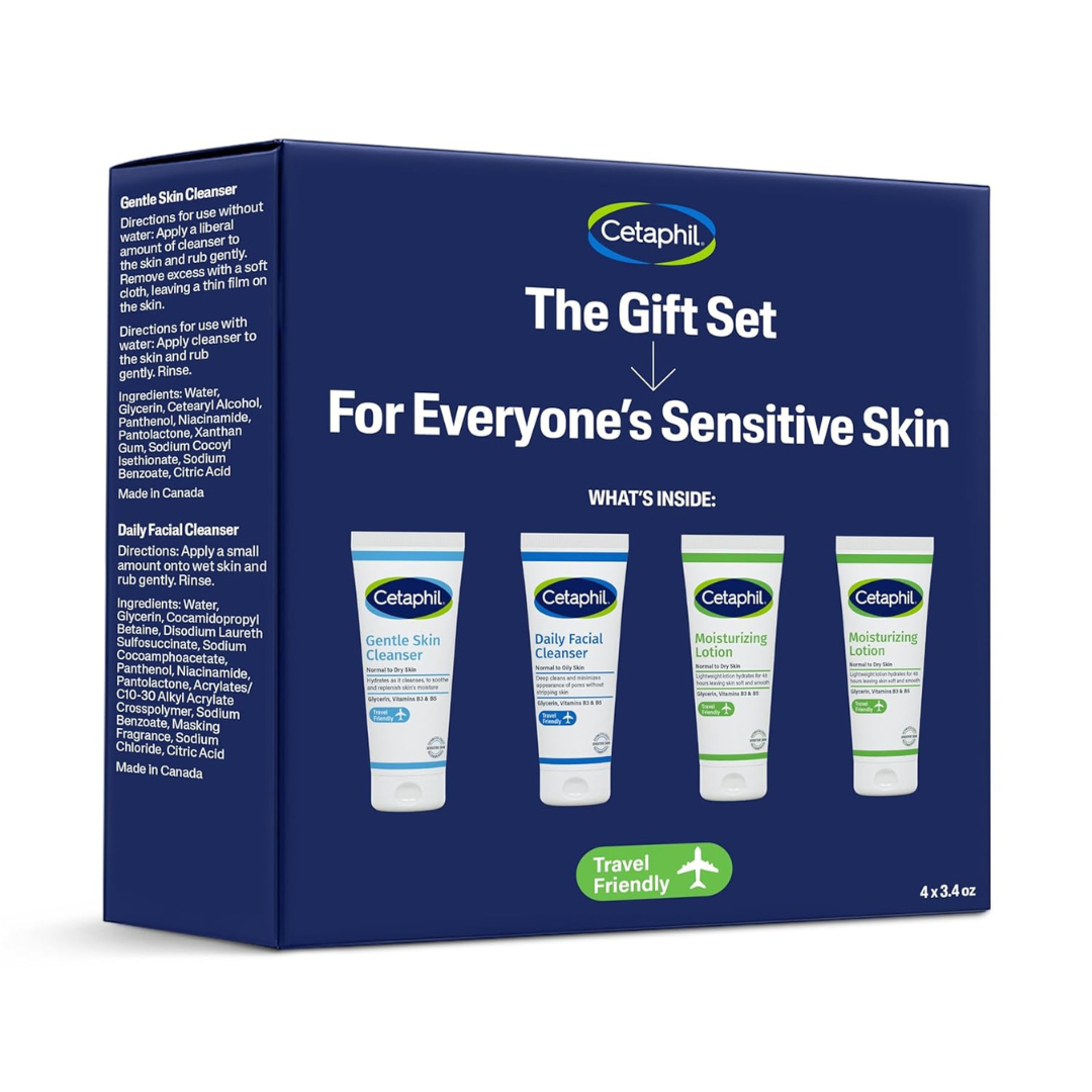 Cetaphil Sensitive Skin Travel Skincare Gift Set
