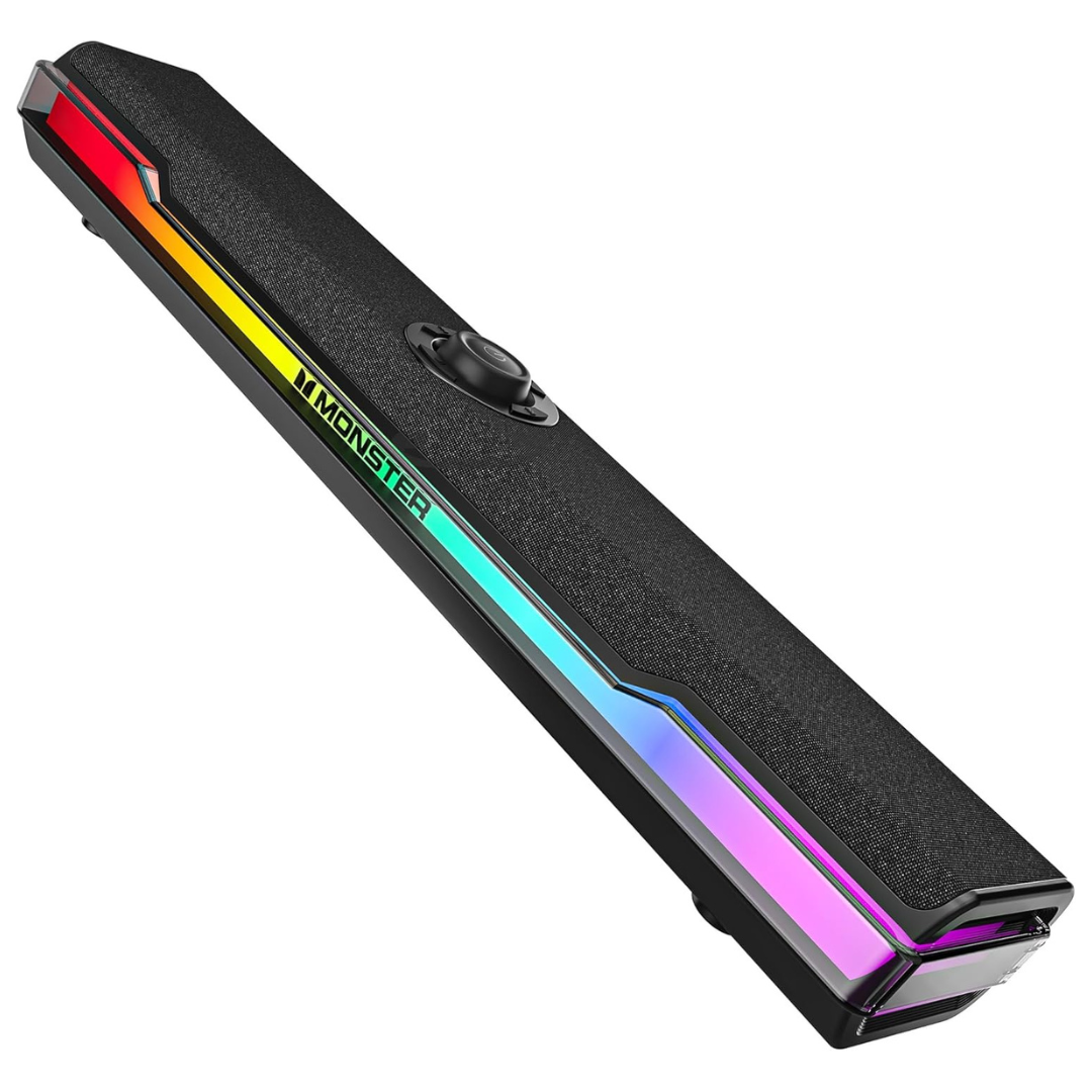 Monster S330 Computer Speaker Sound Bar With Dynamic RGB Light