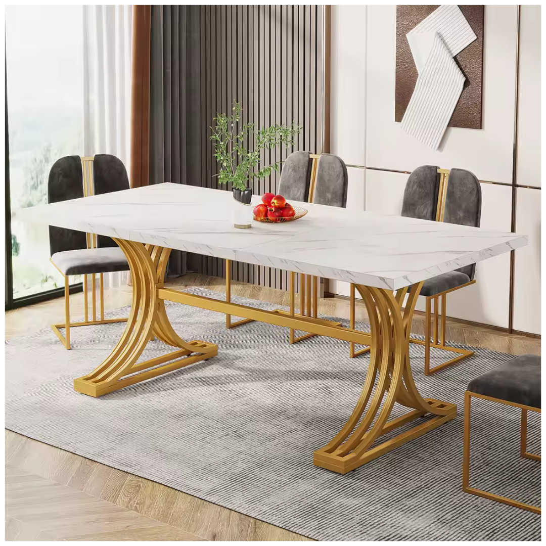 Tribesigns 63" Modern Rectangular Dining Table