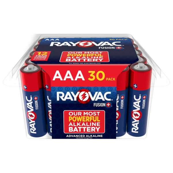 30-Count Rayovac Fusion AAA Batteries