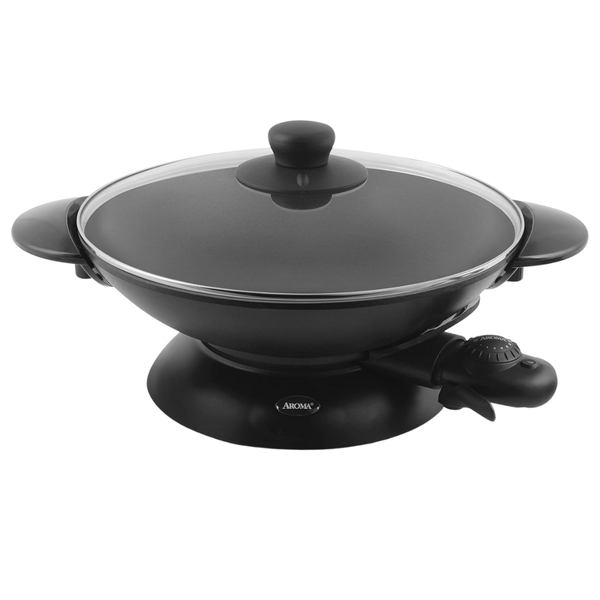 Housewares Easy Clean Nonstick Electric Wok With Tempered Glass Lid