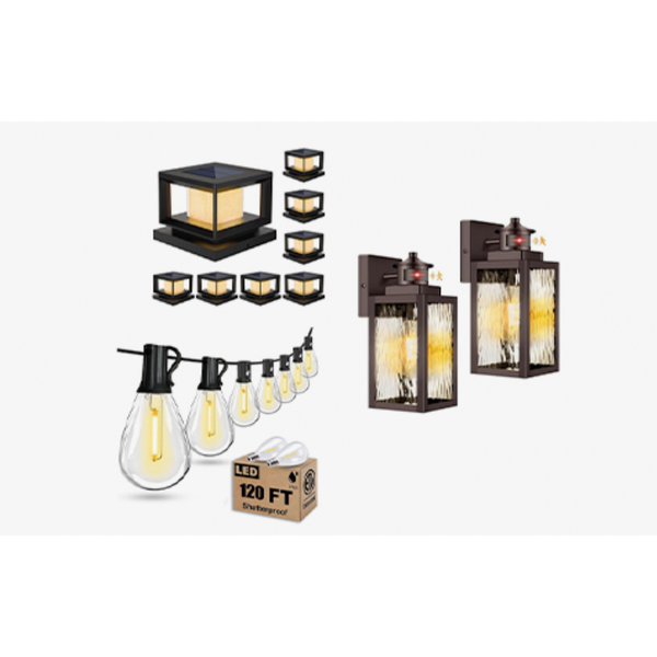 Up To 80% Off On Outdoor Lighting At Woot