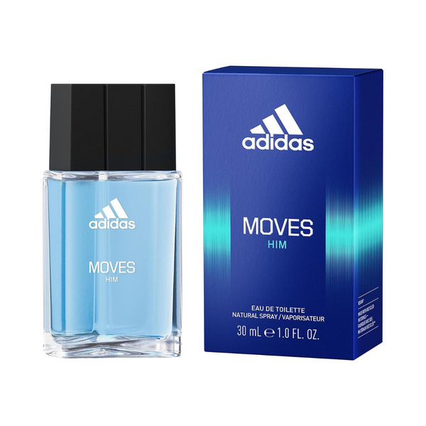 1 fl Oz Adidas Moves Men's Long Lasting Eau de Toilette Sporty Fragrance