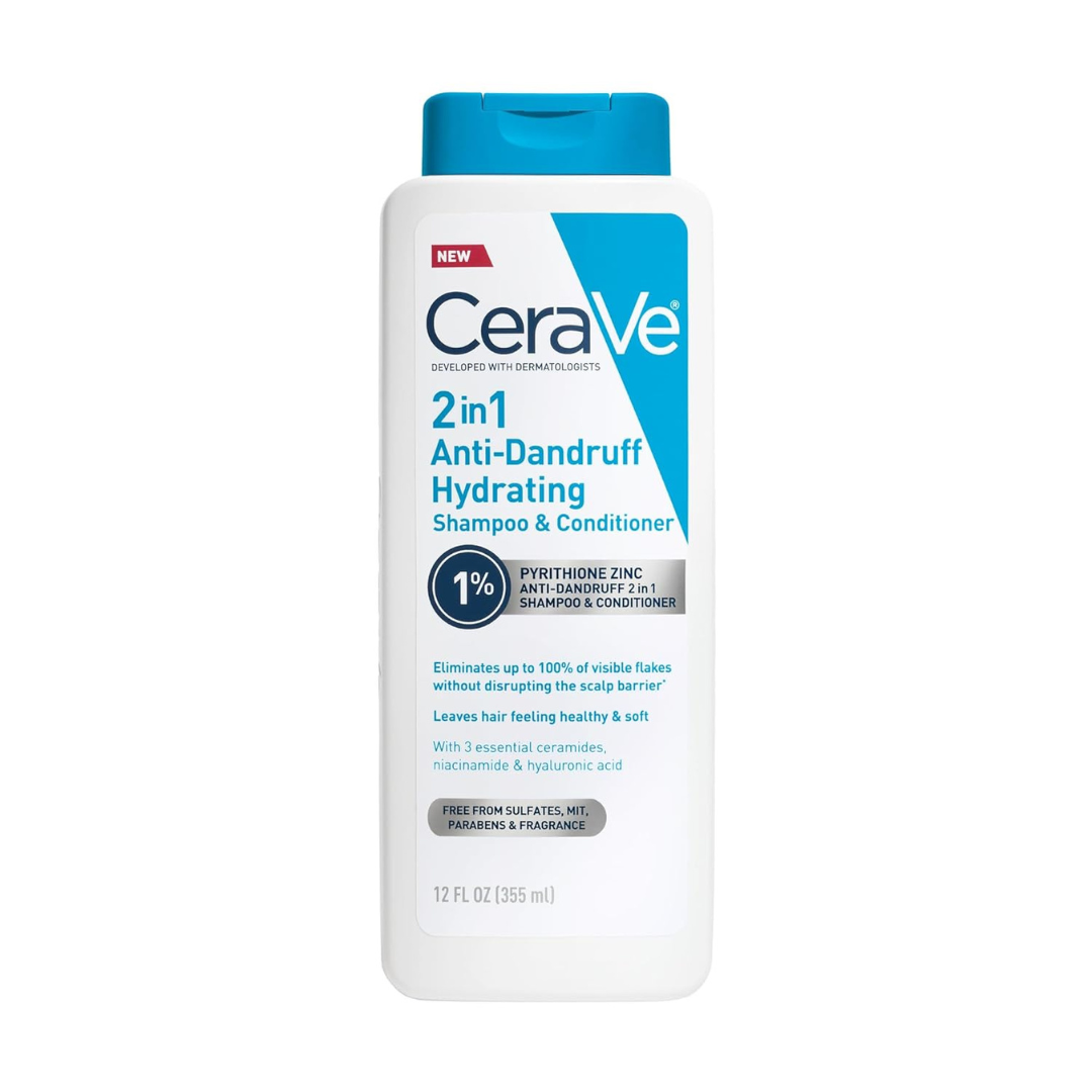 CeraVe 2-in-1 Hydrating Anti Dandruff Shampoo And Conditioner