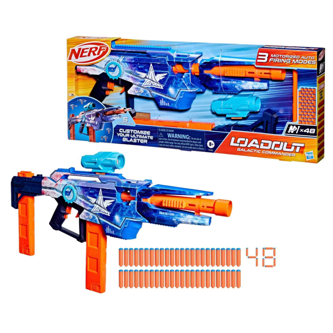 NERF Loadout Galactic Commander Blaster With 48 N1 Darts
