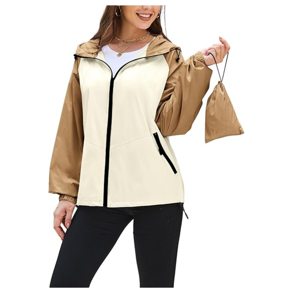 Women's Waterproof Hooded Rain Jacket (Various)
