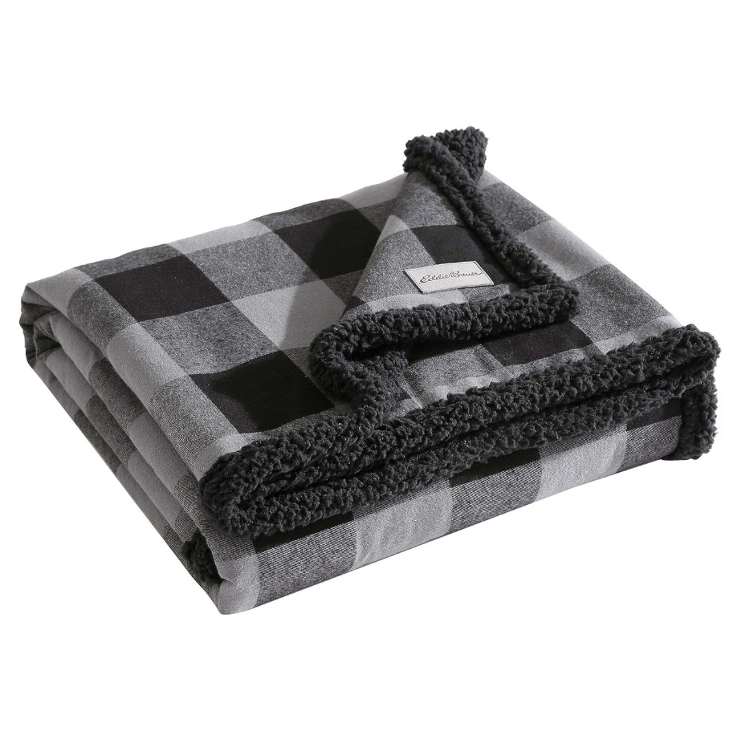 50" x 60" Eddie Bauer Yarn Dyed Cotton Throw Blanket