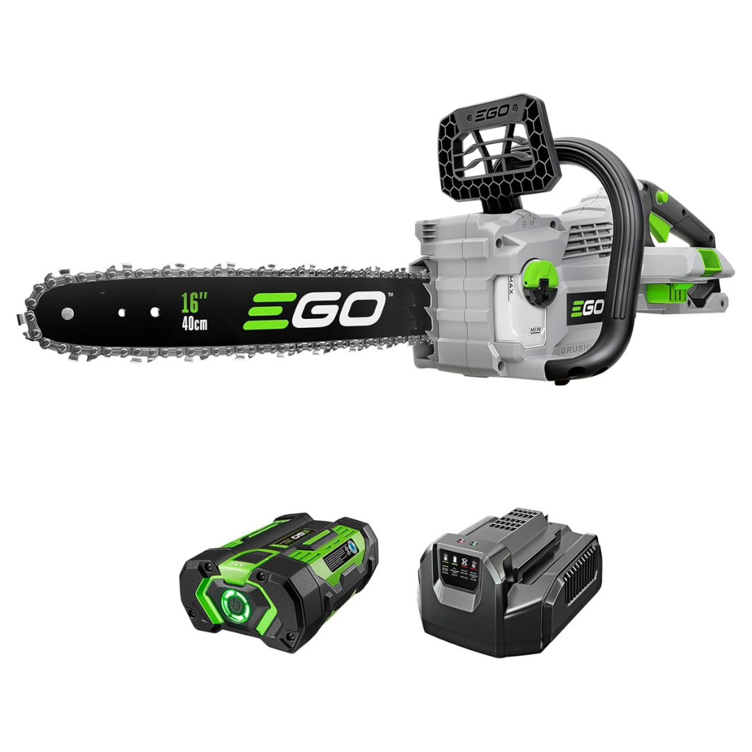 16" Ego Power+ Electric Cordless Chainsaw W/ 56V 2.5Ah Battery & Charger