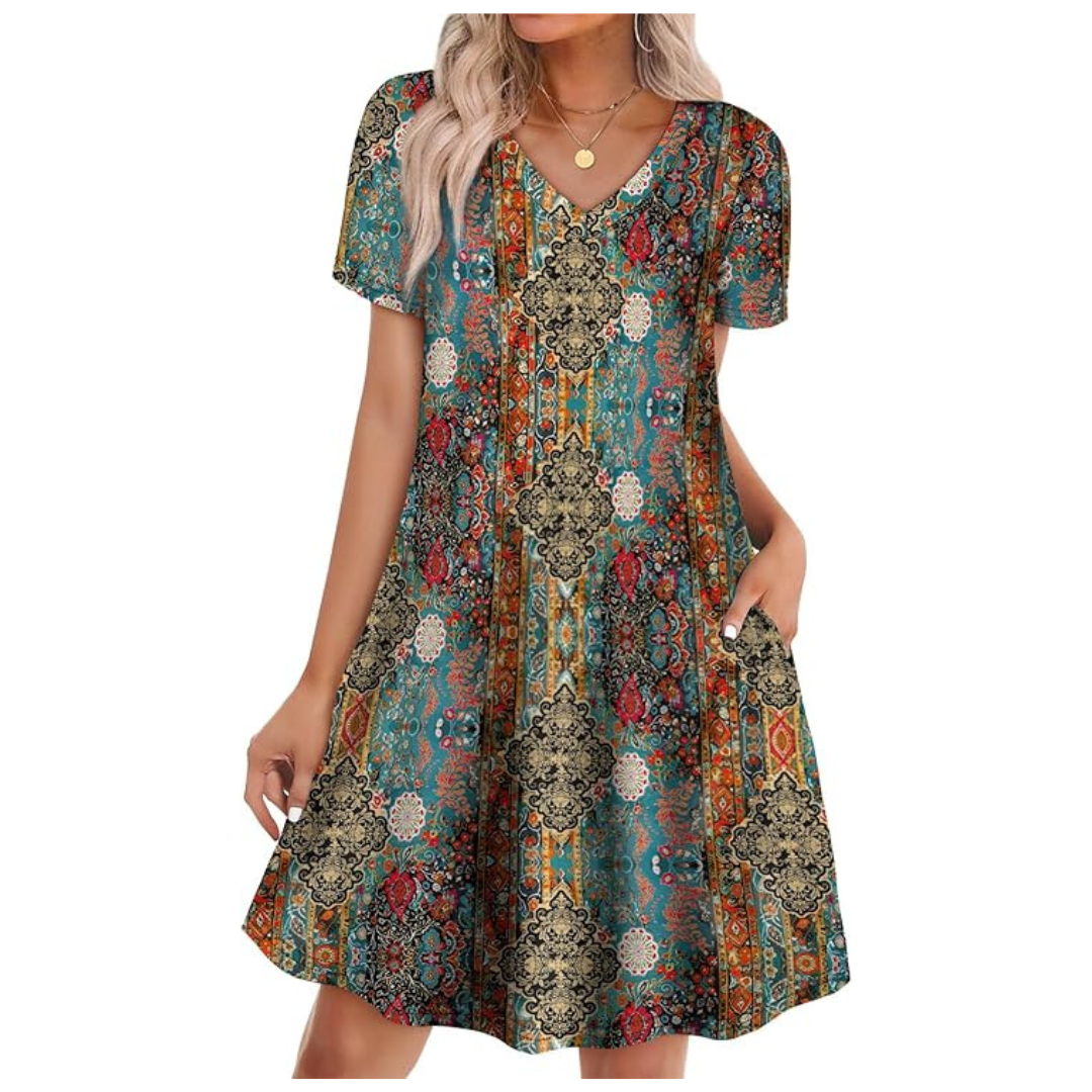 Women's Fashion Boho Flowy Sundress