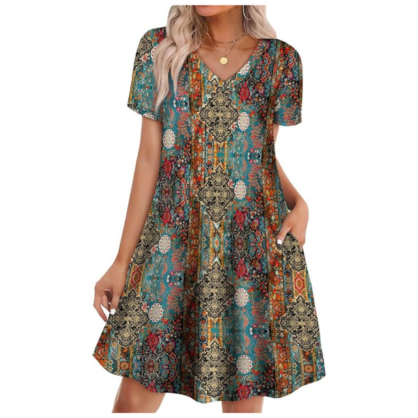 Women's Fashion Boho Flowy Sundress