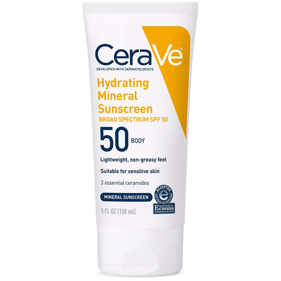 5-Oz CeraVe 100% Mineral SPF 50 Sunscreen