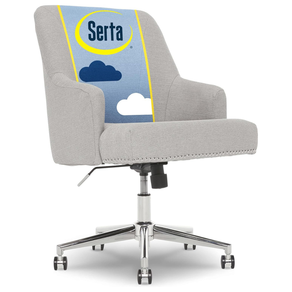 Serta Leighton Memory Foam Height-Adjustable Desk Accent Chair