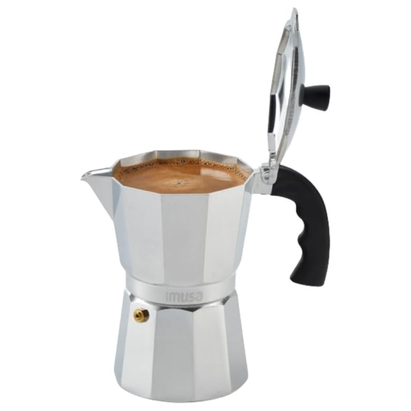 Imusa USA Aluminum Stovetop 6-Cup Espresso Maker