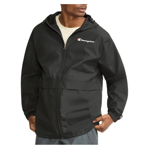 Champion Men's Stadium Full Zip Left Chest Script Jacket