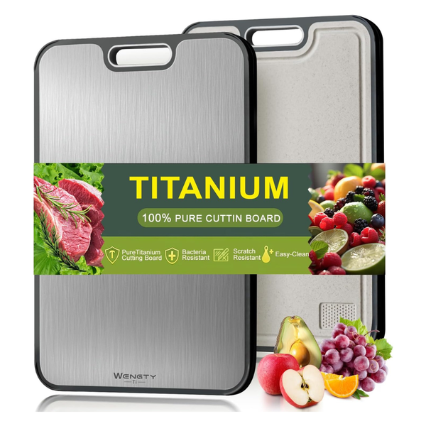 Double Sided Food Grade Titanium Cutting Board