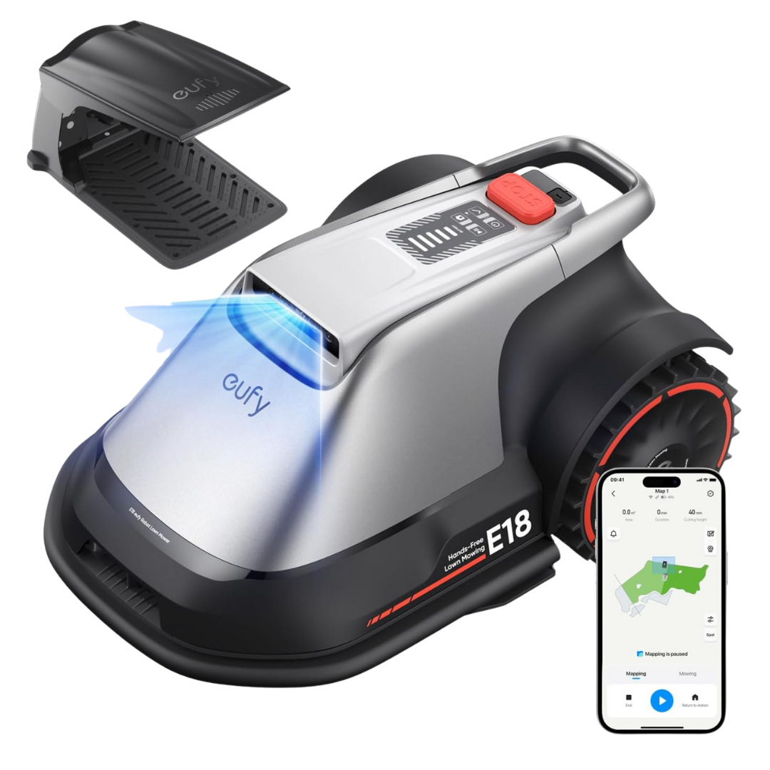 Eufy E18 Robot Lawn Mower 0.3 Acres With App Control & AI Navigation