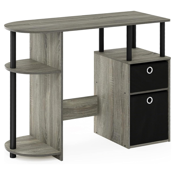 Furinno JAYA 38.4" Wide Gaming Desk With Bin Drawers
