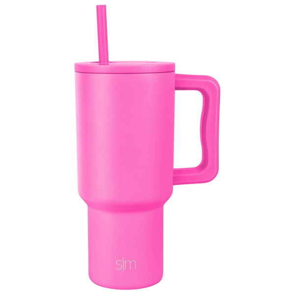 30 oz Trek Tumbler With Handle And Straw Lid