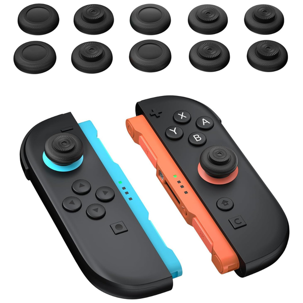 12-Pack NEWDERY Thumb Grips For Nintendo Switch Pro Controller