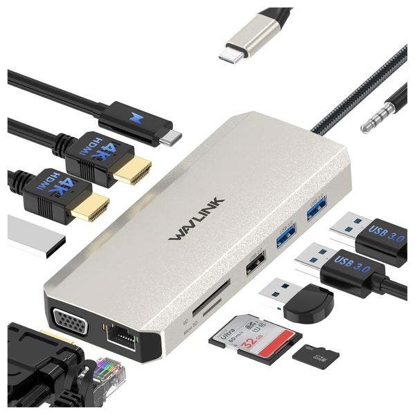 Wavlink 12-in-1 USB C Docking Station