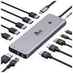 Lionwei 13-in-1 4K 60Hz Triple Display USB-C Docking Station