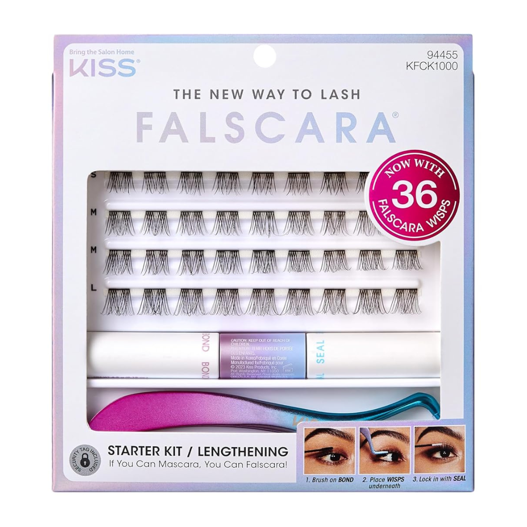 36-Count Falscara Complete DIY Eyelash Extensions Starter Kit