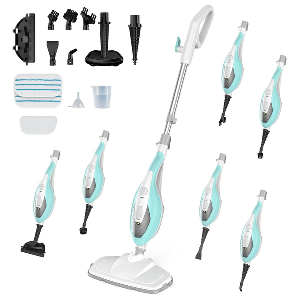 10-in-1 1550W Detachable Handheld Steam Mop Cleaner