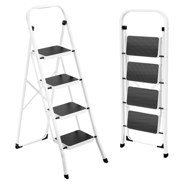 HBTower 330 lbs Anti-Slip Folding Step Ladder