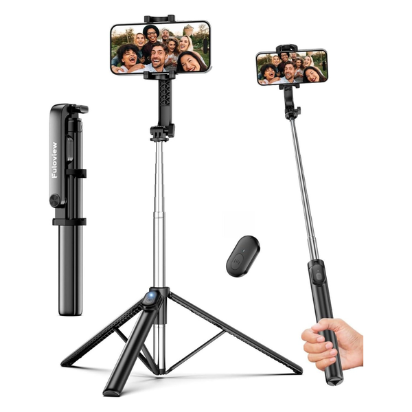 67" Selfie Stick & Travel Tripod With Wireless Remote