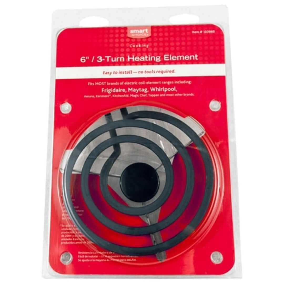6" 3-Turn Electric Stove Burner Replacement Surface Element