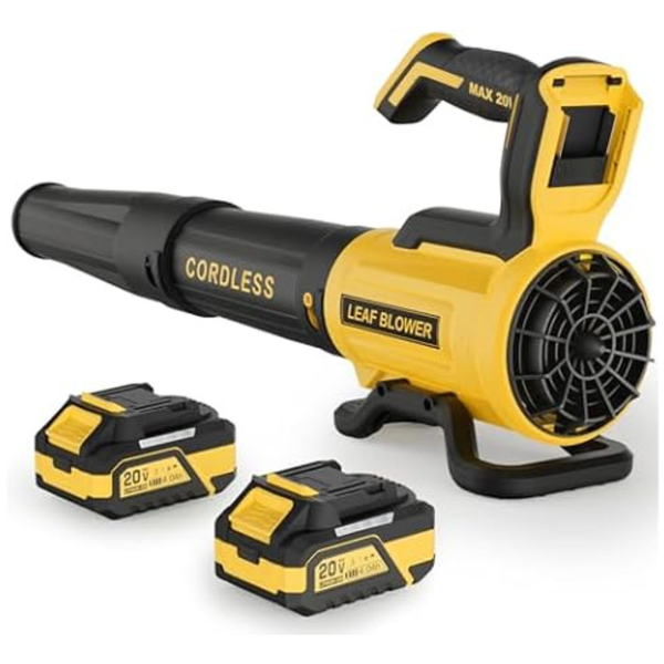 20V Electric 560CFM & 180MPH Leaf Blower With 2 4.0Ah Batteries