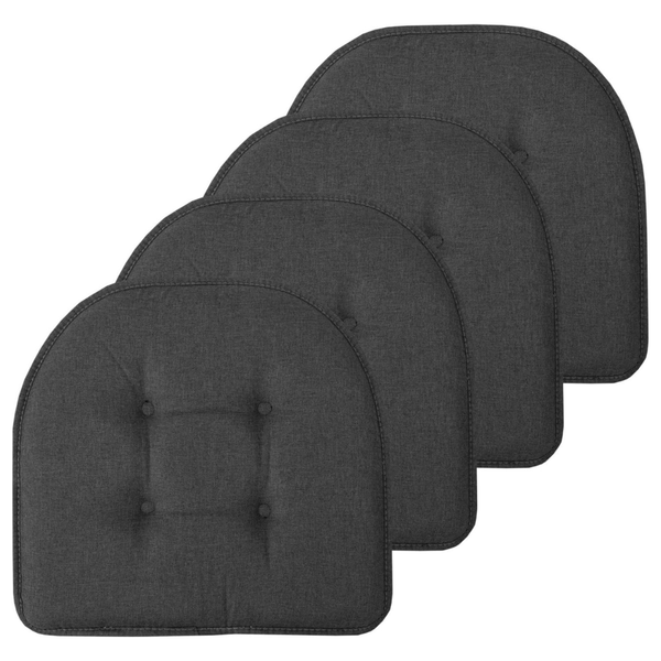 4-Count Sweet Home Collection Chair Cushion Memory Foam Pads (17" x 16")