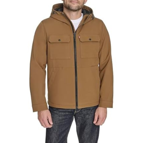 Levi's Men's Ripstop Softshell Jacket with Hood