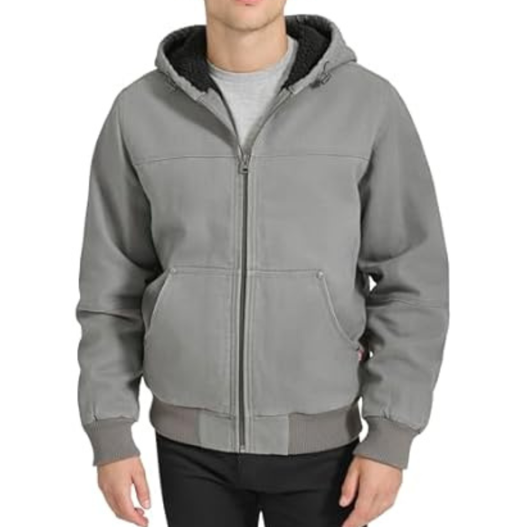 Levi's Men's Workwear Canvas Hooded Bomber Jacket (Various)