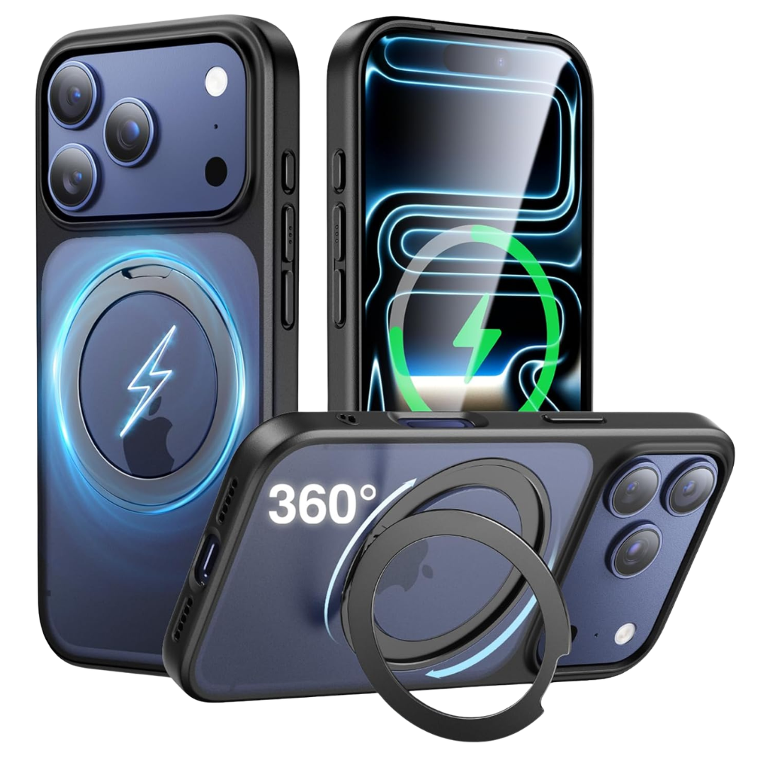 SMARTDEVIL for iPhone 17 Case With 360º Magnetic Stand (Various)