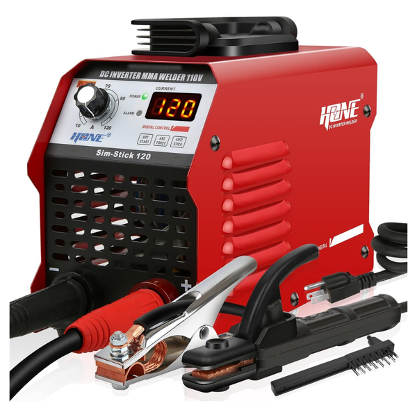 Hone 110V 120Amp Mini ARC Stick Welding Machine For 1/16-1/8" Rods
