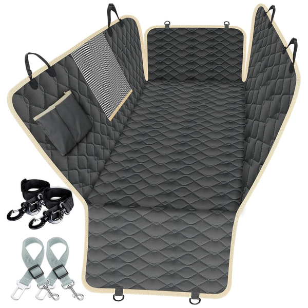 Lassie XL Truck Dog Back Seat Cover With 2 Seat Belts