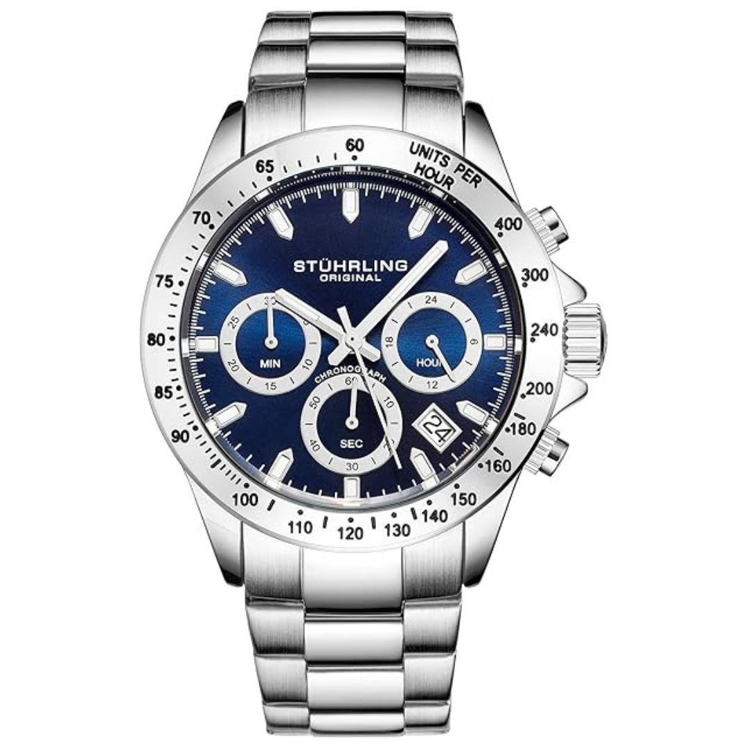 Stuhrling Original Men's Stainless Steel Bracelet Watch