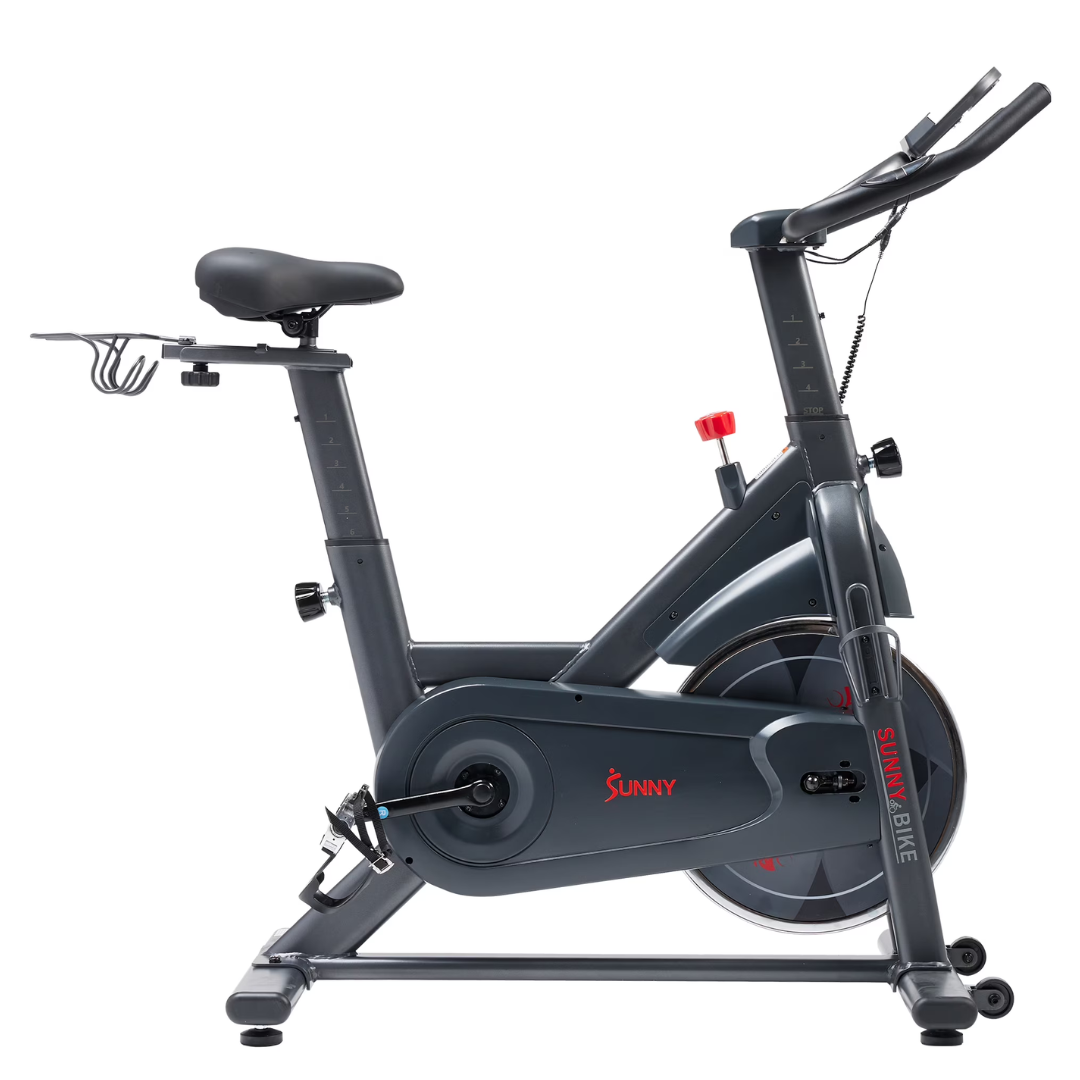 Sunny Health & Fitness Indoor Cycling Bike With Device Mount
