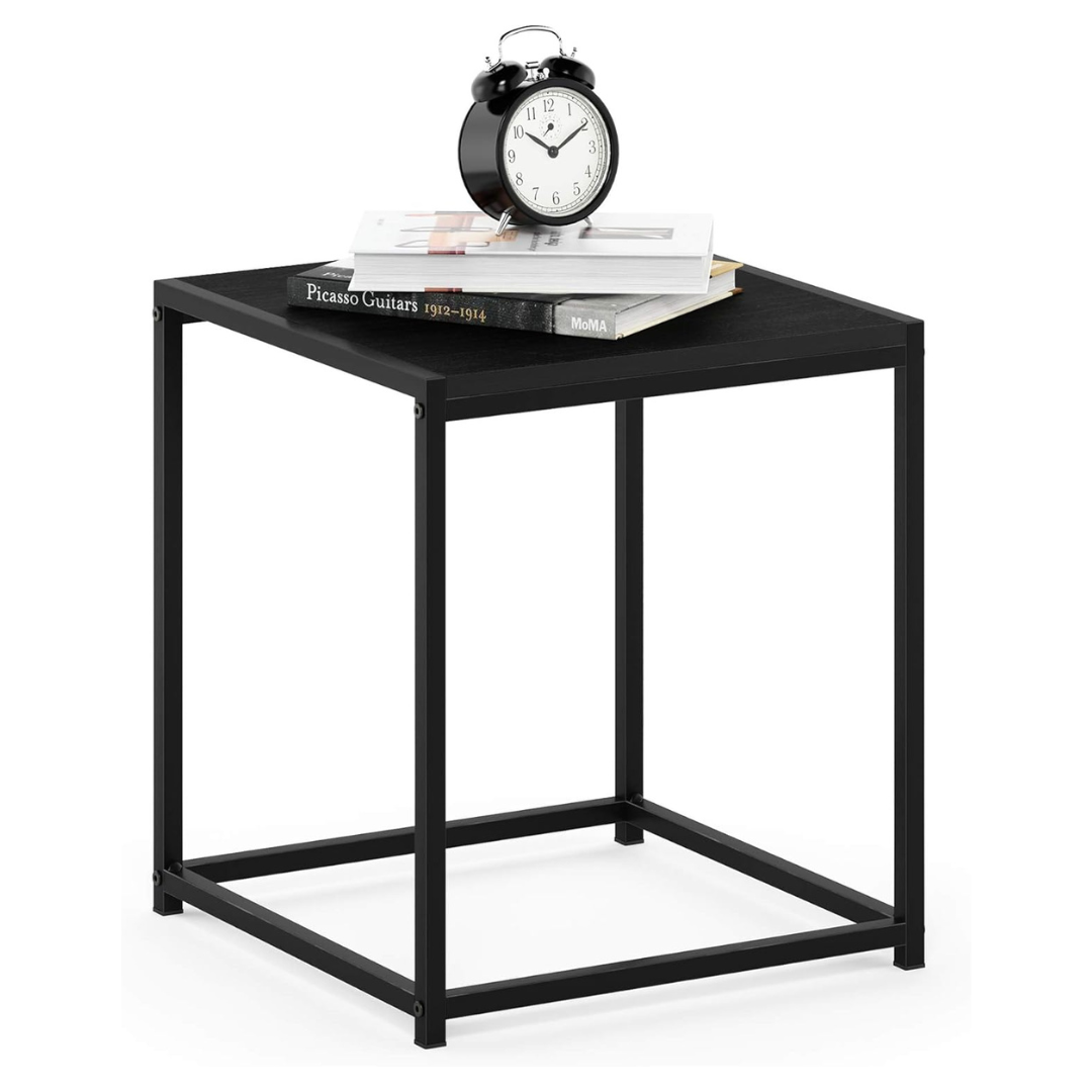 Furrinno Camnus Modern Living End Table With Metal Frame