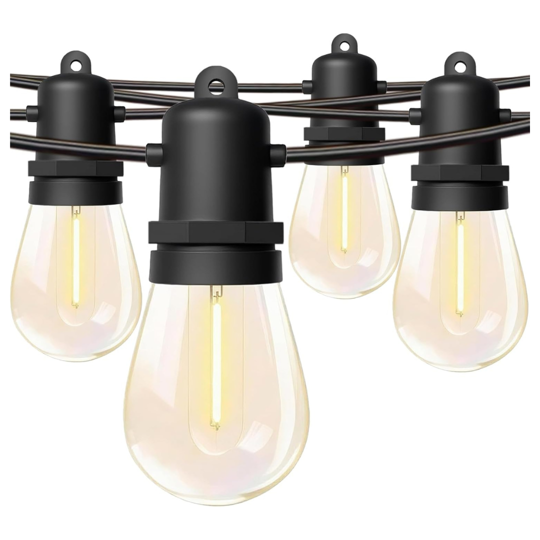 30 FT Waterproof LED String Lights With 10 Shatterproof Bulbs