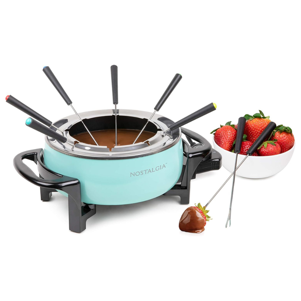 Nostalgia 12-Cup Electric Stainless Steel Fondue Pot Set