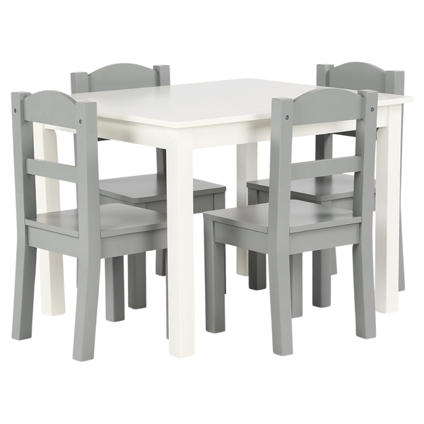 Humble Crew Kids Wooden Table And 4 Chairs Set